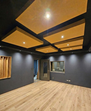 Sala acústica construida para Warner Music Chile